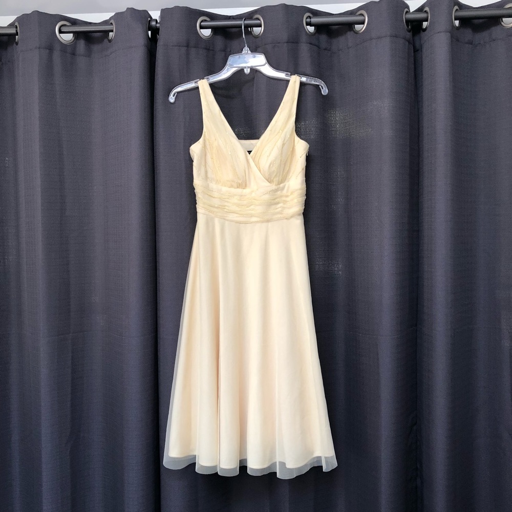 Sleeveless Yellow Dress, A-line, 4, JS Boutique